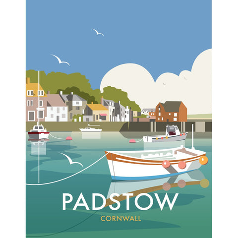 THOMPSON478: Padstow, Cornwall 24" x 32" Matte Mounted Print