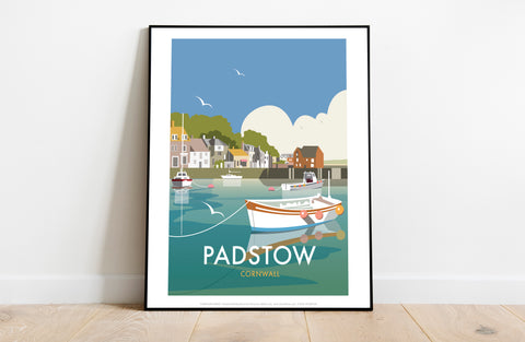 Padstow By Artist Dave Thompson - 11X14inch Premium Art Print