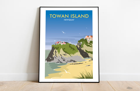 Towan Island By Artist Dave Thompson - Premium Art Print