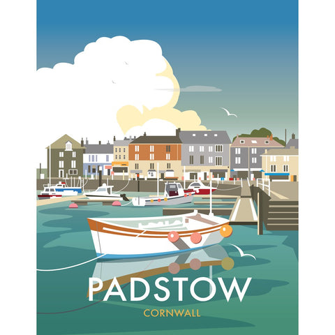 THOMPSON480: Padstow, Cornwall 24" x 32" Matte Mounted Print