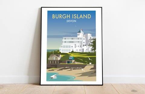 Burgh Island By Artist Dave Thompson - Premium Art Print