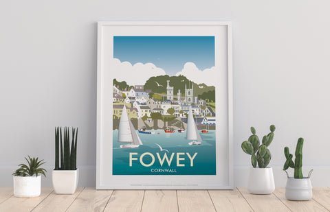 Fowey By Artist Dave Thompson - 11X14inch Premium Art Print