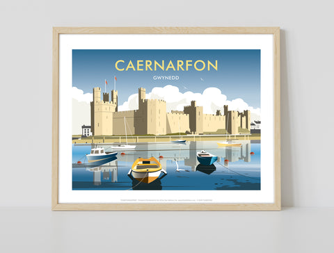 Caernarfon By Artist Dave Thompson - Premium Art Print