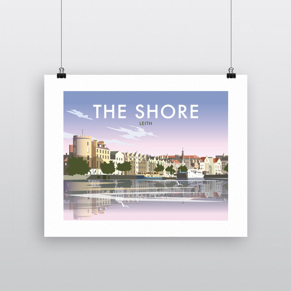 THOMPSON497: The Shore Leith. Greeting Card 6x6