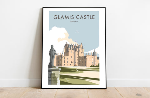 Glamis Castle By Artist Dave Thompson - Premium Art Print