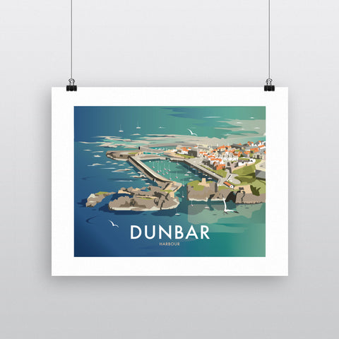 THOMPSON500: Dunbar Harbour. Greeting Card 6x6