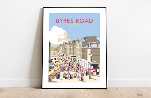 Byres Road By Artist Dave Thompson - Premium Art Print