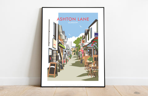 Ashton Lane By Artist Dave Thompson - Premium Art Print