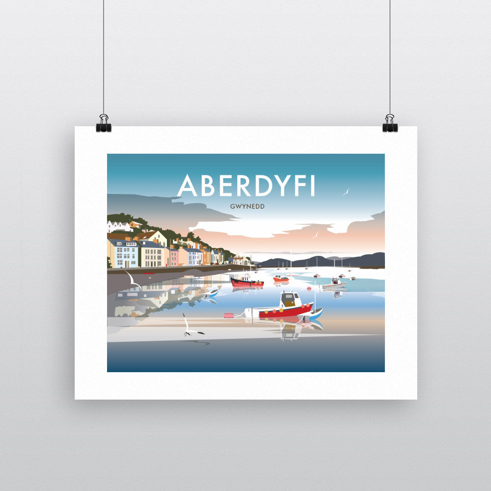 THOMPSON506: Aberdyfi Gwynedd. Greeting Card 6x6