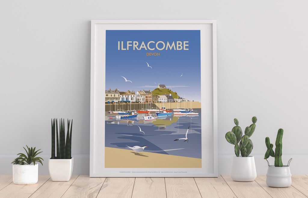 Ilfracombe By Artist Dave Thompson - Premium Art Print