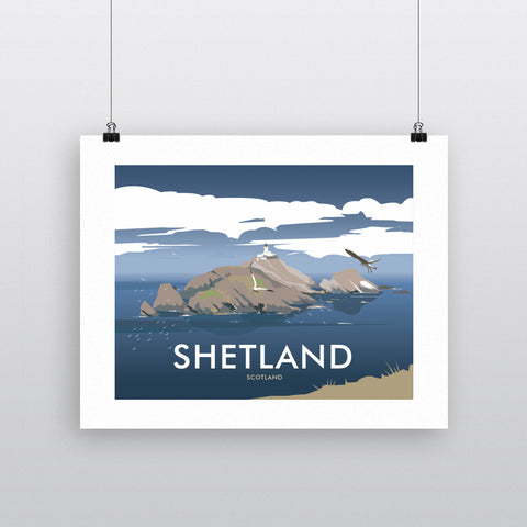 THOMPSON508: Shetland Scotland. Greeting Card 6x6