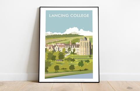 Lancing College By Artist Dave Thompson - Premium Art Print