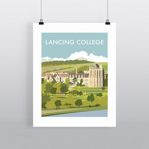 THOMPSON509: Lancing College. Greeting Card 6x6