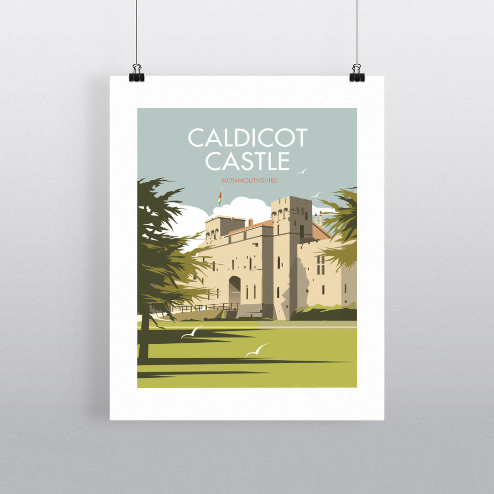 THOMPSON510: Caldicot Castle Monmouthshire. Greeting Card 6x6