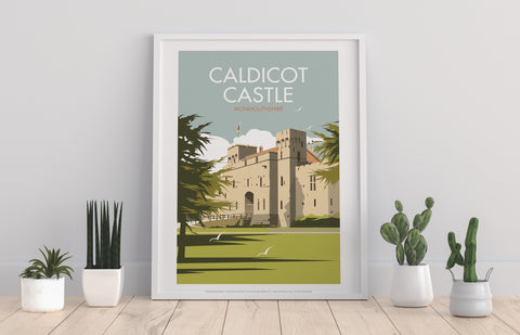 Caldicot Castle By Artist Dave Thompson - Premium Art Print