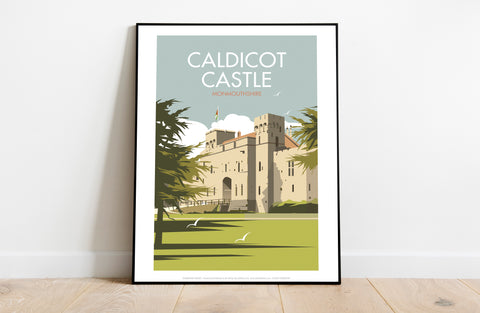 Caldicot Castle By Artist Dave Thompson - Premium Art Print