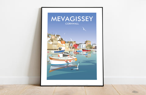 Mevagissey By Artist Dave Thompson - Premium Art Print