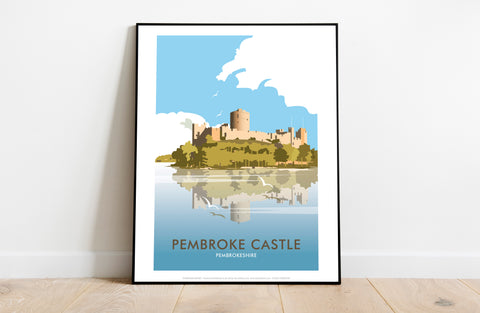 Pembroke Castle By Artist Dave Thompson - Premium Art Print