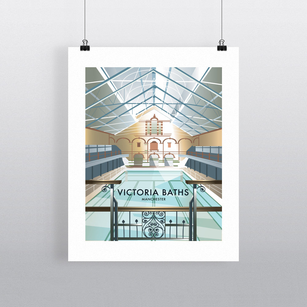 THOMPSON522: Victoria Baths Manchester. Greeting Card 6x6