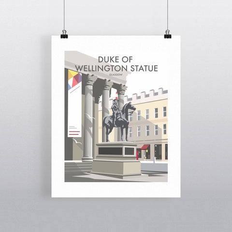 THOMPSON527: Duke Of Wellington Statue Glasgow. Greeting Card 6x6