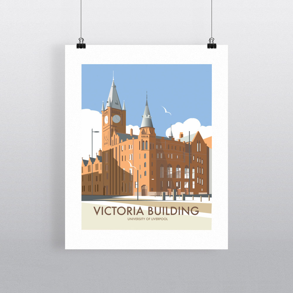 THOMPSON533: Victoria Building University Of Liverpool. Greeting Card 6x6