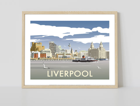 Liverpool By Artist Dave Thompson - 11X14inch Premium Art Print