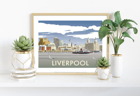 Liverpool By Artist Dave Thompson - 11X14inch Premium Art Print