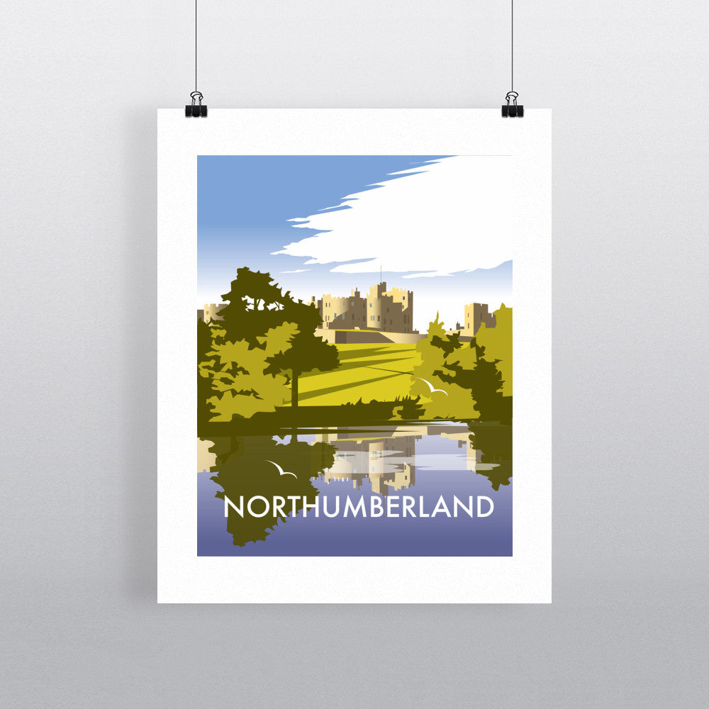 THOMPSON538: Northumberland. Greeting Card 6x6