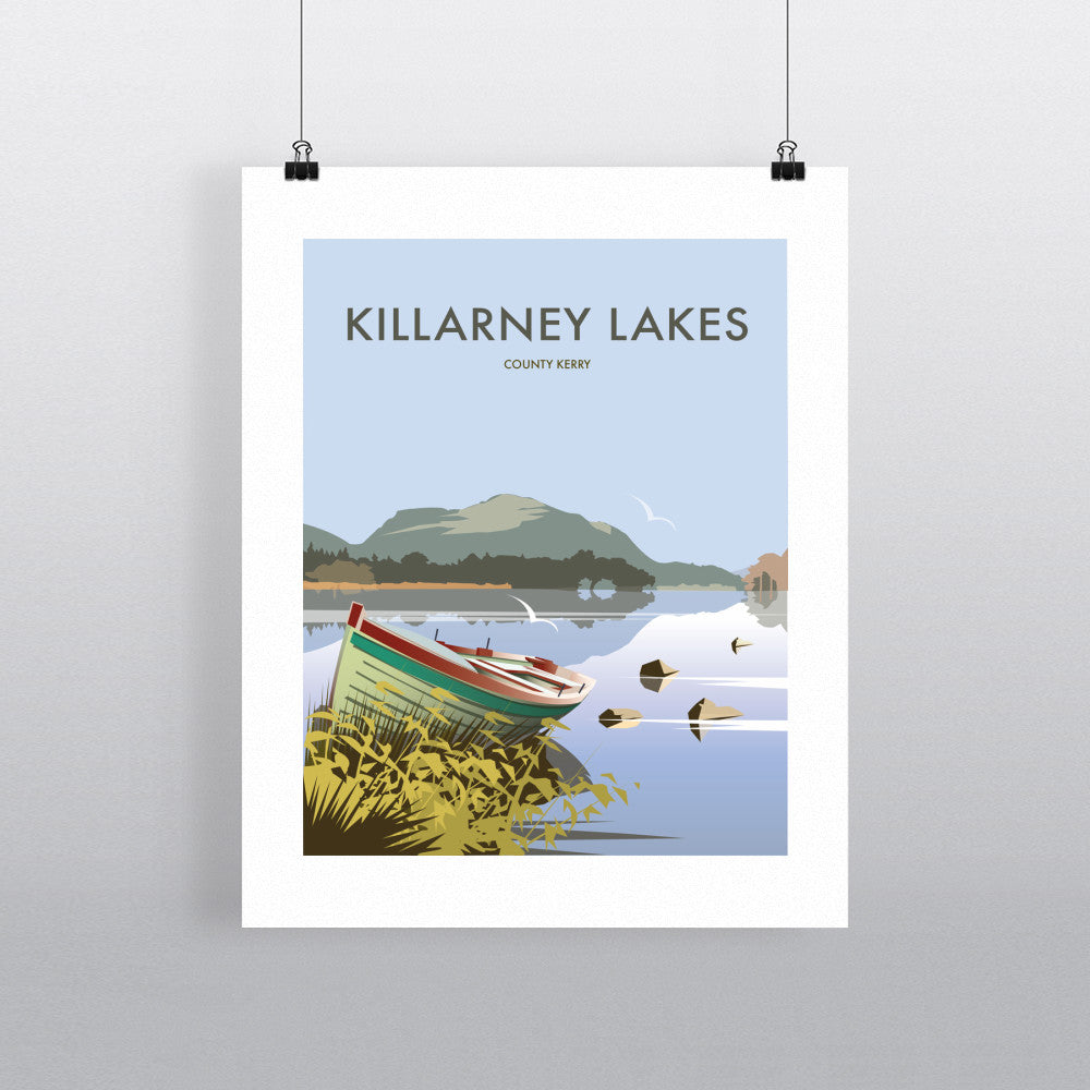 THOMPSON541: Killarney Lakes County Kerry. Greeting Card 6x6