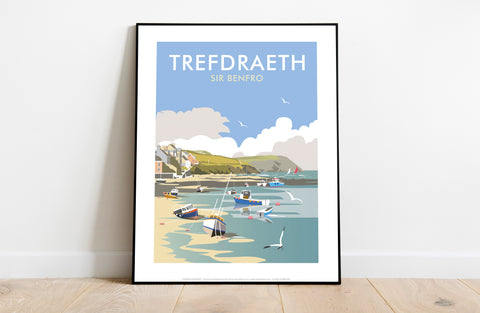 Trefdraeth, Sir Benfro By Artist Dave Thompson - Art Print