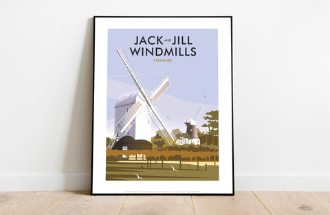 Jack And Jill Windmills, Pyecombe By Dave Thompson Art Print
