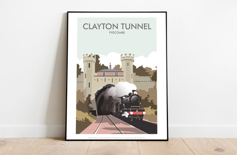 Clayton Tunnels, Pyecombe By Artist Dave Thompson Art Print