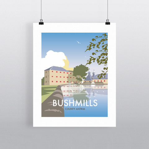 THOMPSON549: Bushmills County Antrim. Greeting Card 6x6