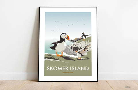 Skomer Island, Pembrokeshire By Dave Thompson Art Print