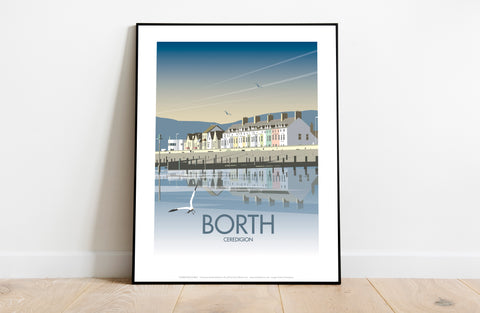 Borth, Ceredigion By Artist Dave Thompson - Art Print
