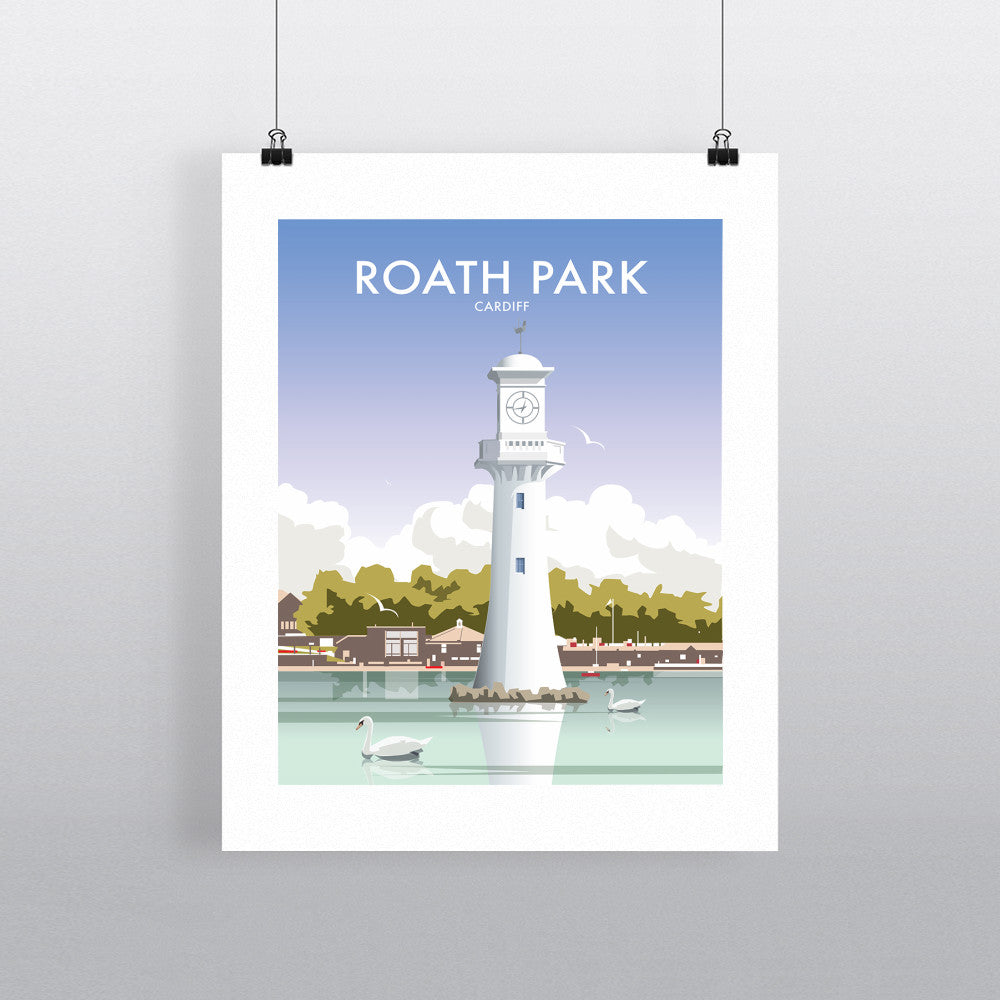 THOMPSON558: Roath Park Cardiff. Greeting Card 6x6