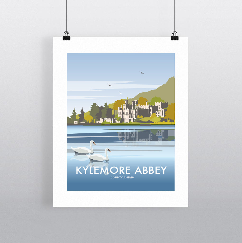 THOMPSON561: Kylemore Abbey County Antrim. Greeting Card 6x6