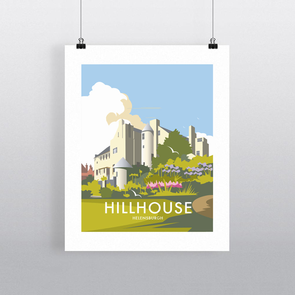 THOMPSON563: Hillhouse Helensburgh. Greeting Card 6x6