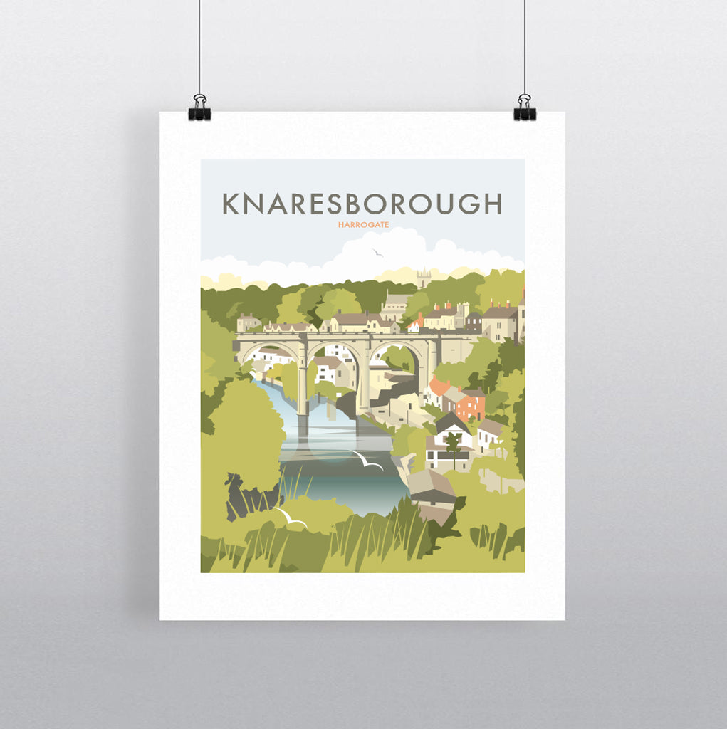 THOMPSON567: Knaresborough Harrogate. Greeting Card 6x6