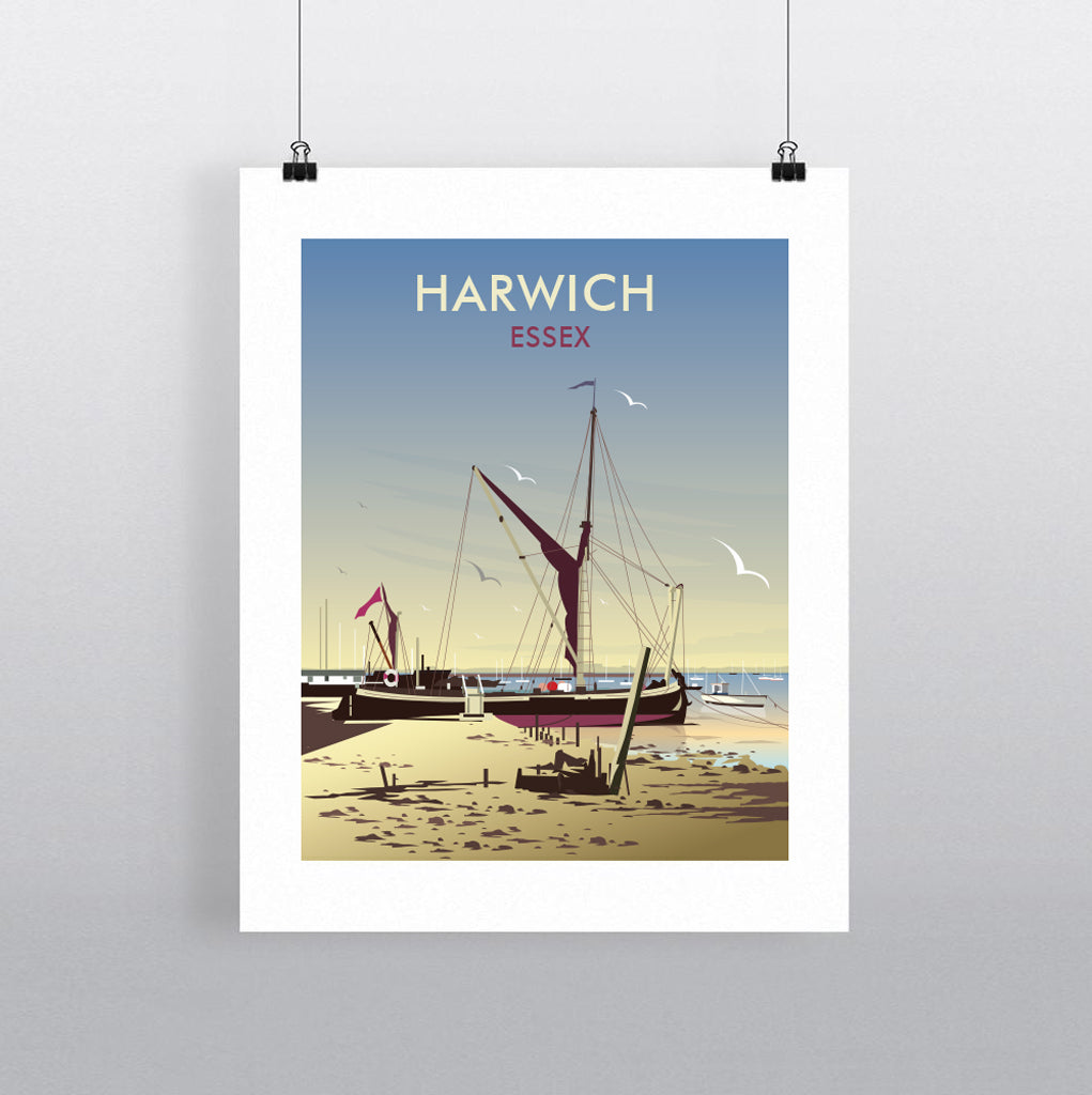 THOMPSON579: Harwich Essex. Greeting Card 6x6