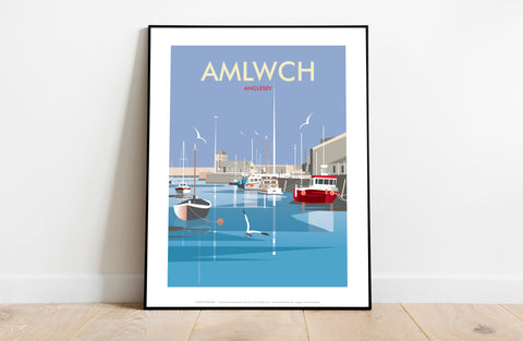 Amlwch, Anglesey By Artist Dave Thompson - 11X14inch Premium Art Print