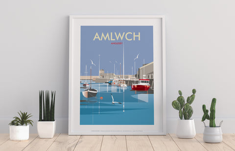 Amlwch, Anglesey By Artist Dave Thompson - 11X14inch Premium Art Print