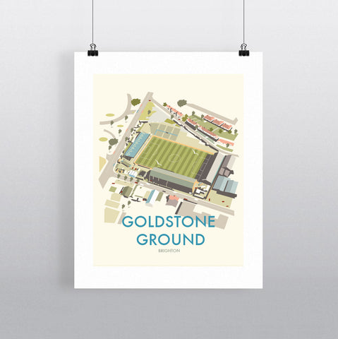 THOMPSON583: Goldstone Ground Brighton. Greeting Card 6x6