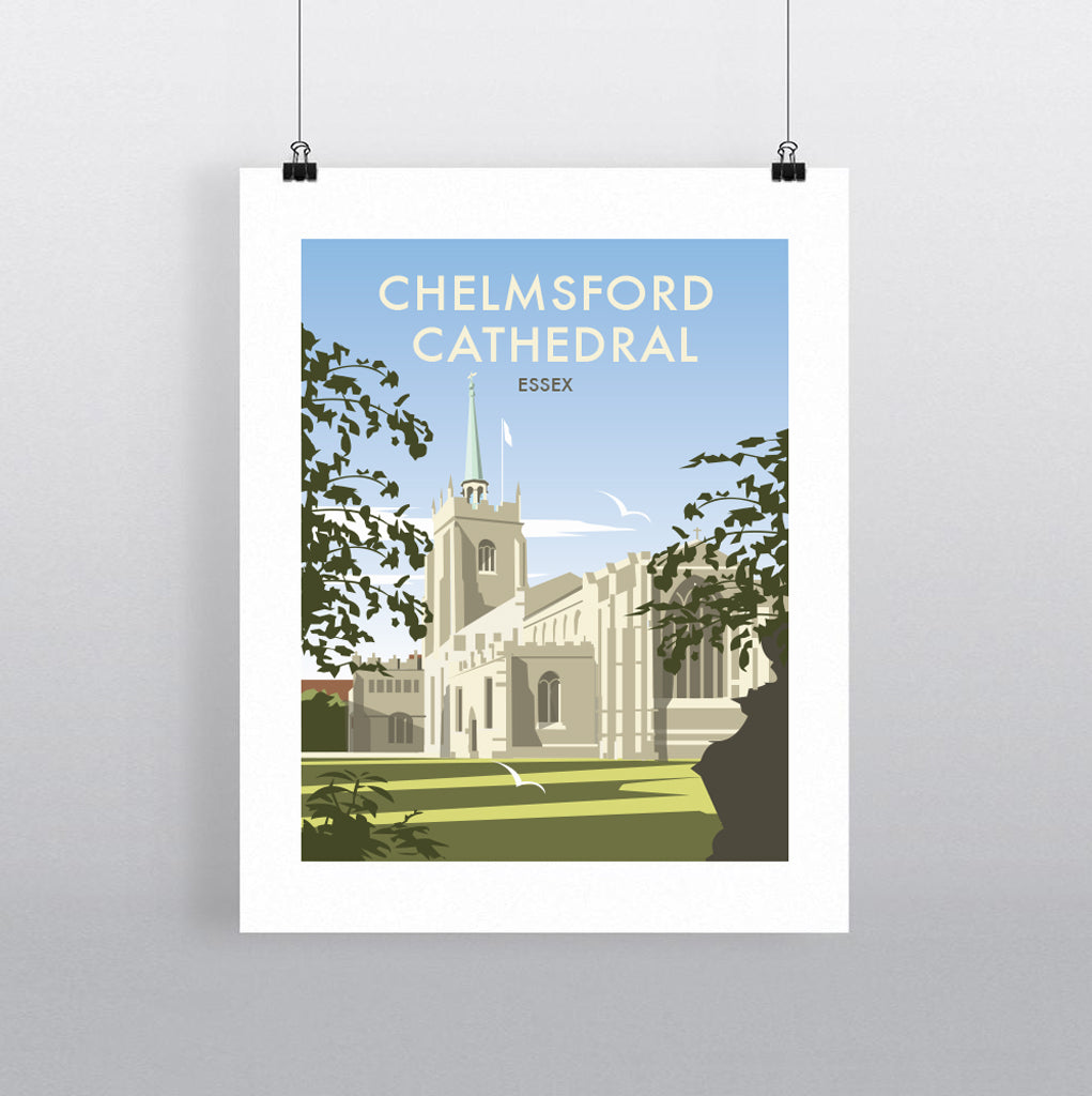 THOMPSON585: Chelmsford Cathedral. Greeting Card 6x6