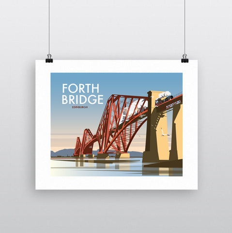 THOMPSON586: Forth Bridge Edinburgh. Greeting Card 6x6