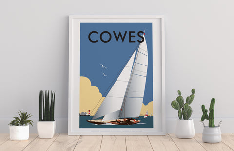 Cowes By Artist Dave Thompson - 11X14inch Premium Art Print