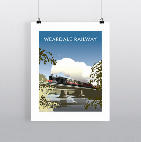THOMPSON595: Weardale Railway. Greeting Card 6x6