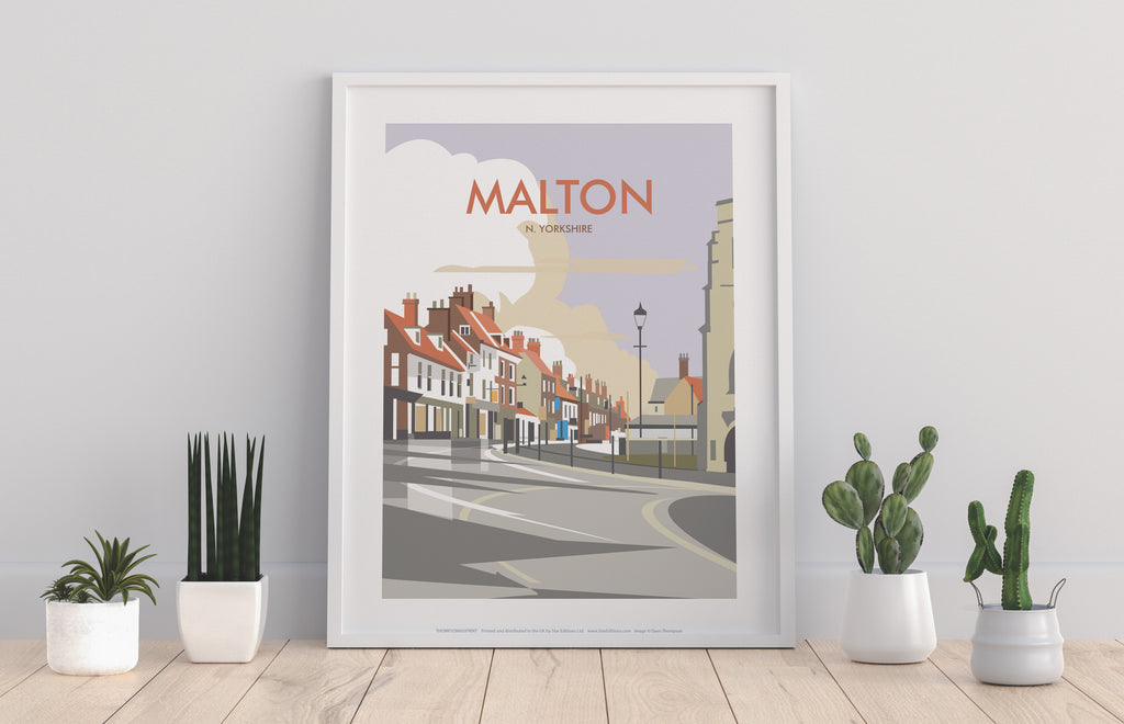 Malton, North Yorkshire By Artist Dave Thompson Art Print