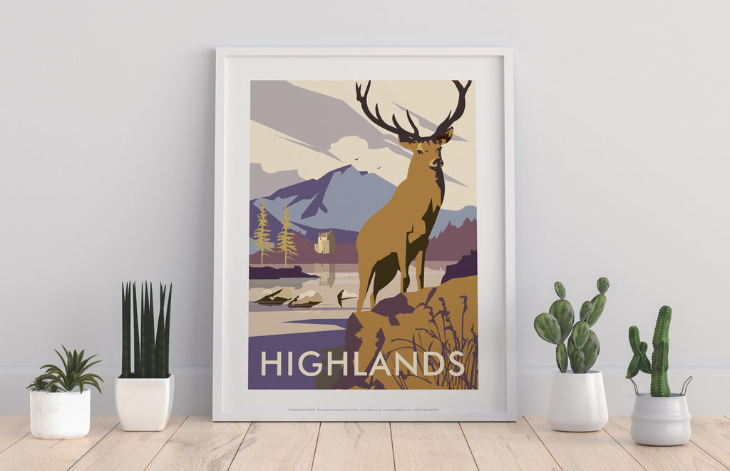 Highlands By Artist Dave Thompson - 11X14inch Premium Art Print