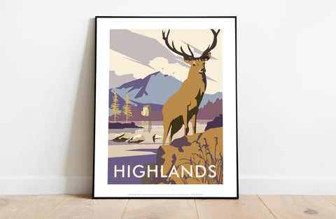 Highlands By Artist Dave Thompson - 11X14inch Premium Art Print